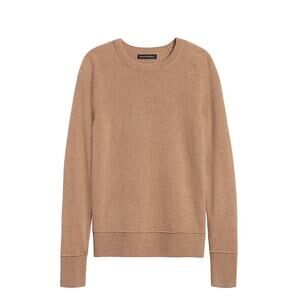 BANANA REPUBLIC Med Italian Merino Blend Sweater in Camel Warm